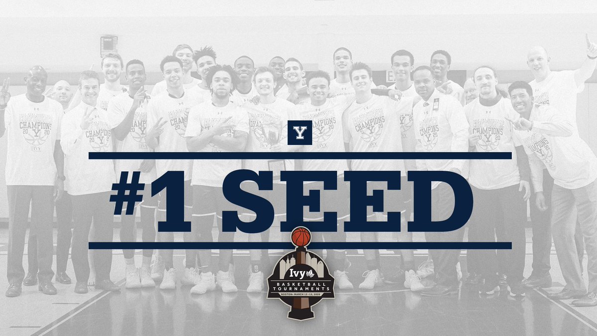 Regular Season Champions ✅
#IvyMadness No. 1 Seed ✅

Let's go to work. 

#ThisIsYale