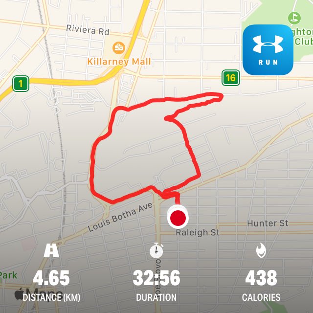 TebogoRamaselel's tweet photo. Done. Morning run gives me energy for the day. 4.65KM with โฆ@MapMyRunโฉ is not that bad. ๐๐พโโ๏ธ๐๐พโโ๏ธ๐๐พโโ๏ธ๐๐พโโ๏ธ๐๐พโโ๏ธ #RunningWorldCup2020 #RunningMan #run #RUNNINGMANinMNL #running #runningoutoftrees #runningmanongma #workout https://t.co/TCAa7RizPS