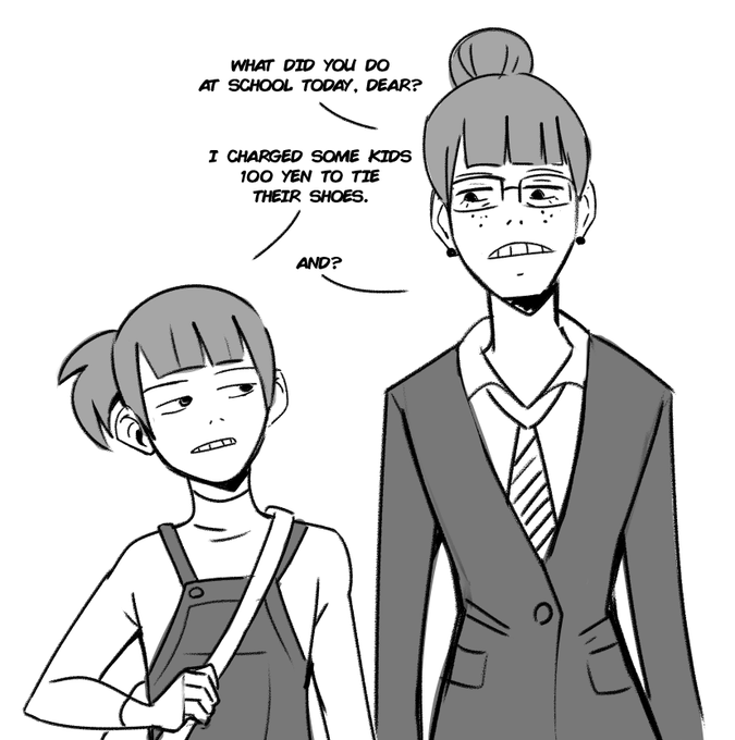 Sayaka Kanamori from Eizouken as a mom. 