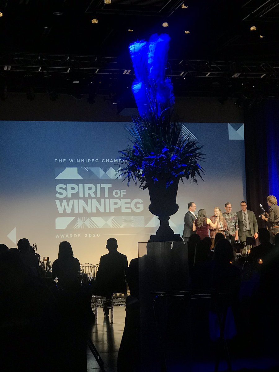 Always a phenomenal night celebrating mind blowing innovators and community minded business leaders. Proud Winnipegger at the <a href="/TheWpgChamber/">The Winnipeg Chamber of Commerce</a> Spirit of Winnipeg awards gala. #SPIRITWPG
