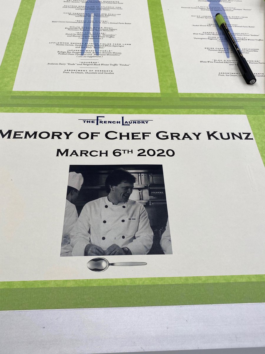 On tonight’s pass, we remember Chef Gray Kunz. #legacy