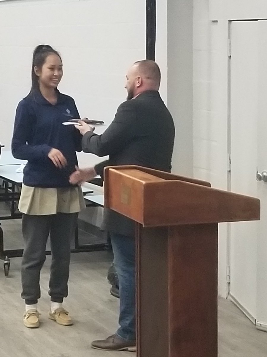 SVPHSAthletics's tweet photo. Our AquaPanthers celebrated their Swim Season. Congrats to Laila W and Max B for their MVP awards. And Dominic V and Anna Pham for the Coach's Award. Pallotti is very proud of you.  @Pallotti_HS @PallottiSwim @PallottiB @laurelleader #PantherPride #AquaPanthers #CatsCanSwim https://t.co/vwCOcLYi5h