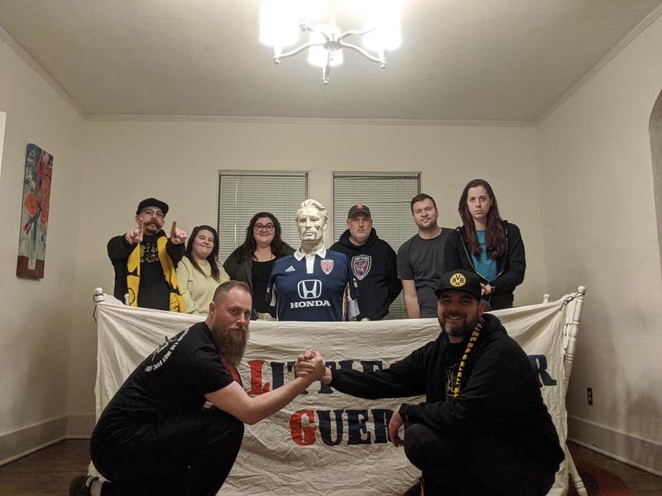 KNusekabel's tweet photo. PSA.....The @LittleFlowerLFG  and MQJ have arrived in Memphis. 
See you tomorrow @IndyEleven 
Support your local club https://t.co/0Rwhy6kv7S
