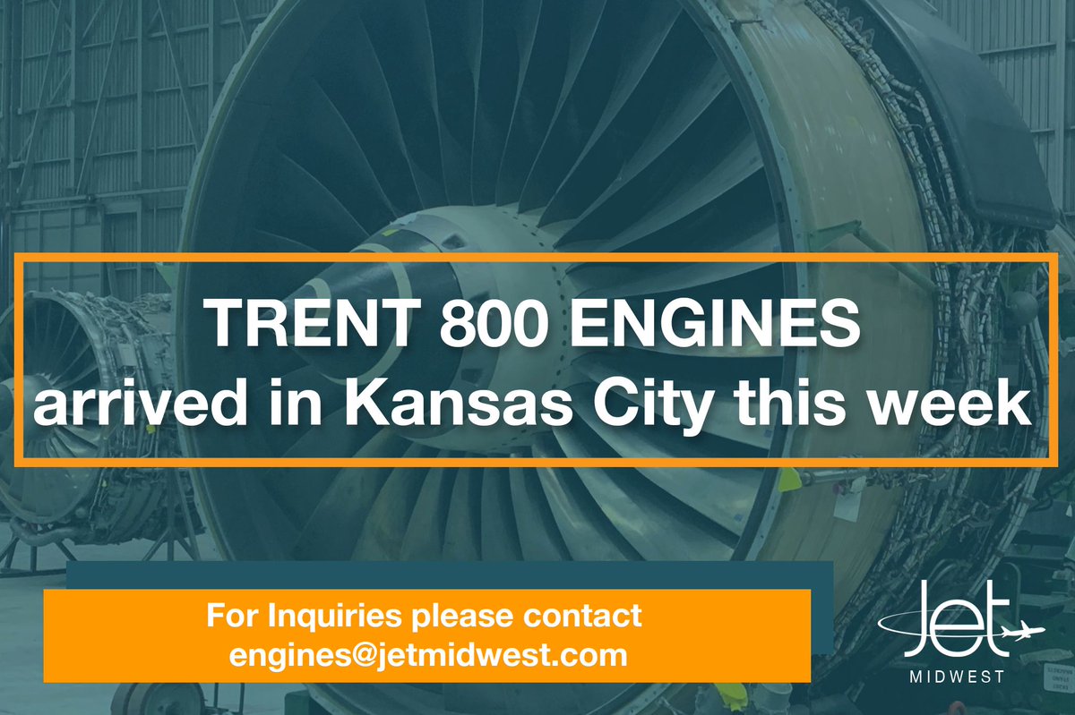 JetMidwest's tweet photo. Multiple Trent 800 engines are available. For inquiries please email us at engines@jetmidwest.com #Jetmidwest #IndustryLeaders #MRO #Aviation #trent800 #engines #aviationnews #aviationphotography #aviationdaily #AvGeek https://t.co/tPaklI8QLE
