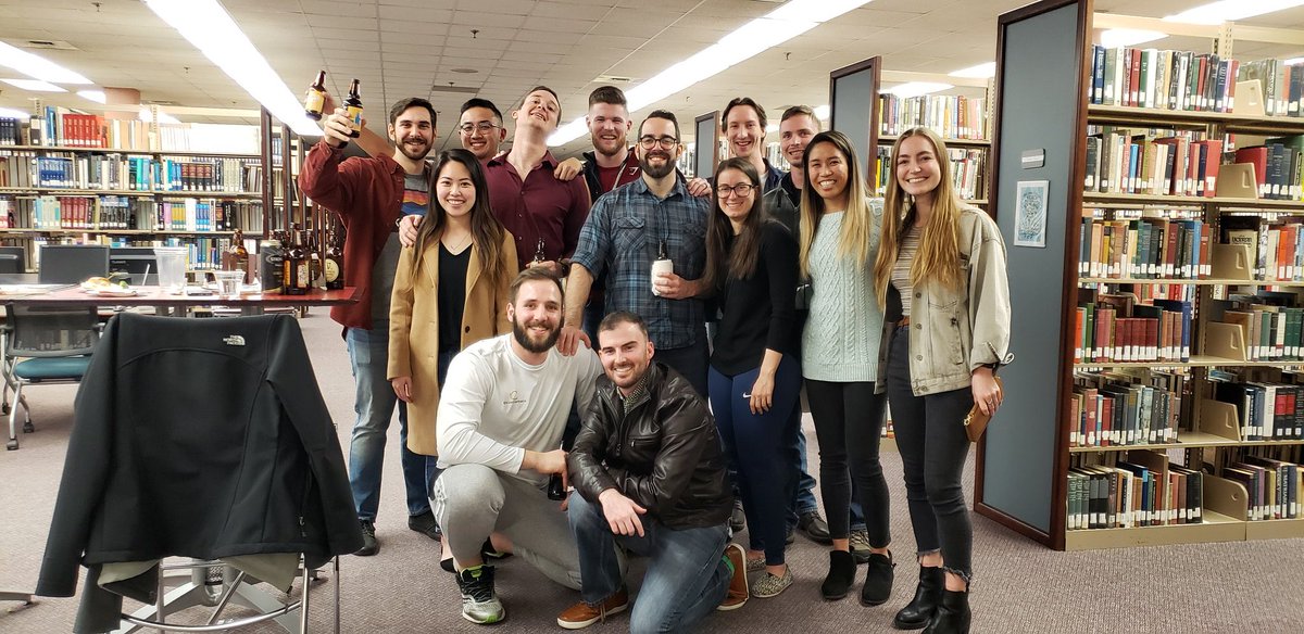 LindaEKern's tweet photo. #Librewery and trivia and graduate students @BrenauU. The perfect combo. #CSLewis @SoStockton #BrenauDPT #brenaufamily #trusteelibrary https://t.co/xxMw6wL1db