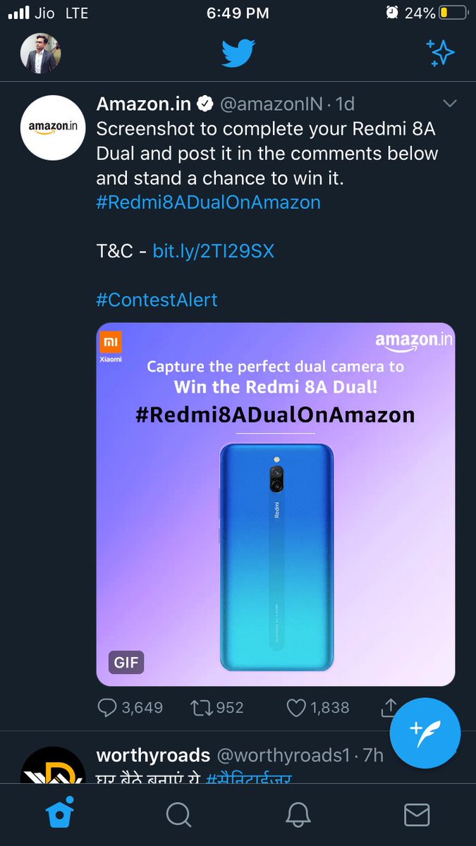 Arvind0331's tweet photo. @amazonIN #Redmi8ADualOnAmazon https://t.co/qf1BizDv1U