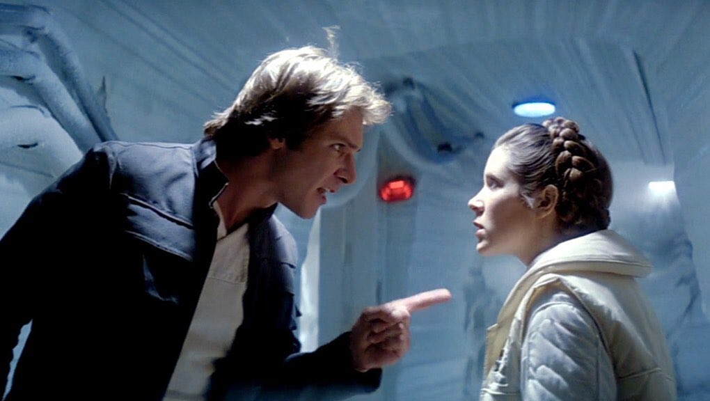 - han x leia - star wars- the most iconic couple in cinema history- DESERVED. BETTER. jj abrams in my enemy- also deserved a better son- !!! "i love you" "i know" !!!- POWER COUPLE- i just love them very much