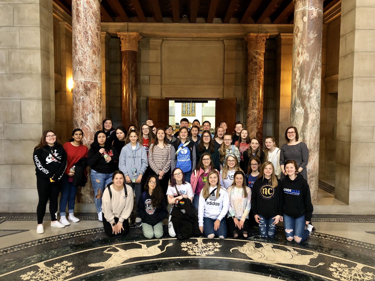 acrook2's tweet photo. A great Capitol Experience Day with @NebCityPS 8th graders. Thanks Mr. Pellatz for prioritizing civic education! 
@CivicNE https://t.co/Xn4qYR0oIJ