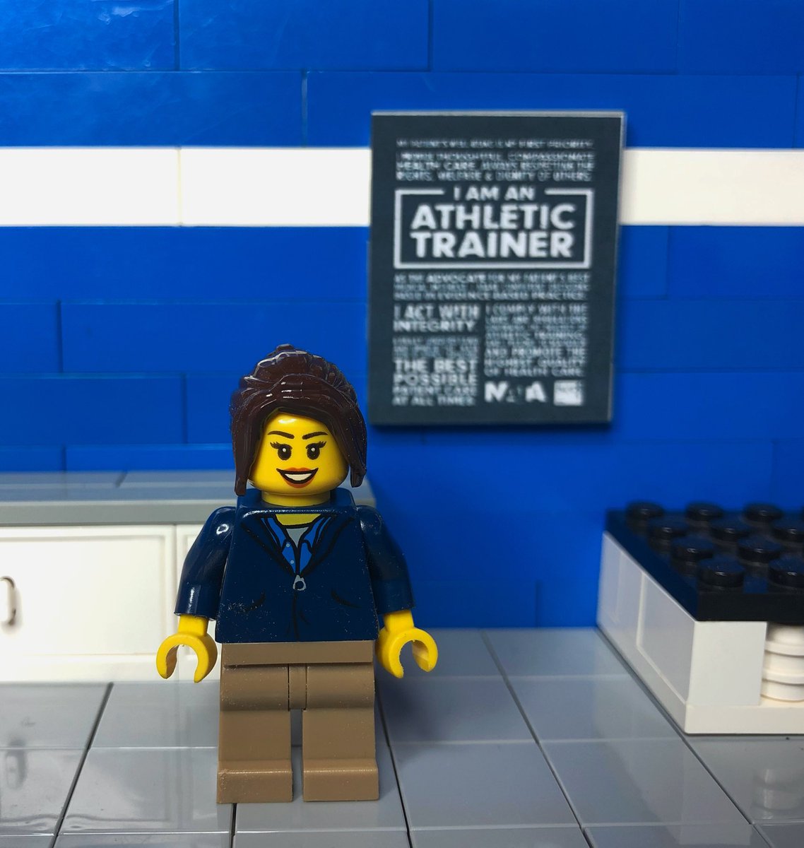 Lego_ATC's tweet photo. I am a strong, committed, confident, compassionate healthcare professional. I am a woman. I am an AT. #NATM #NationalWomensDay #LEGOatc https://t.co/0meS0u05Nk