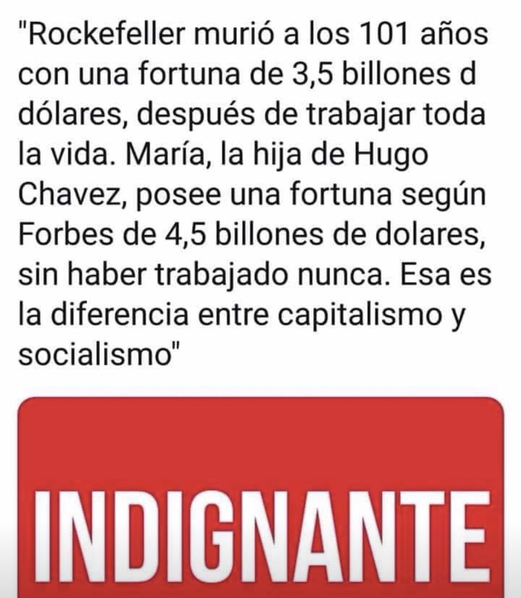MariaInesCarre4's tweet photo. Zurdos se aprovechan de los ignorantes, para robar!! Y viven, viajan, comen y se visten como capitalistas. Ahí la fortuna de María, la hija de Hugo Chavez, mayor a la de Rockefeller #RECHAZOCRECE  #RechazoTuViolencia #SalgamosDeLaONU #FueraAbbottMapu https://t.co/UucMkoU2u3