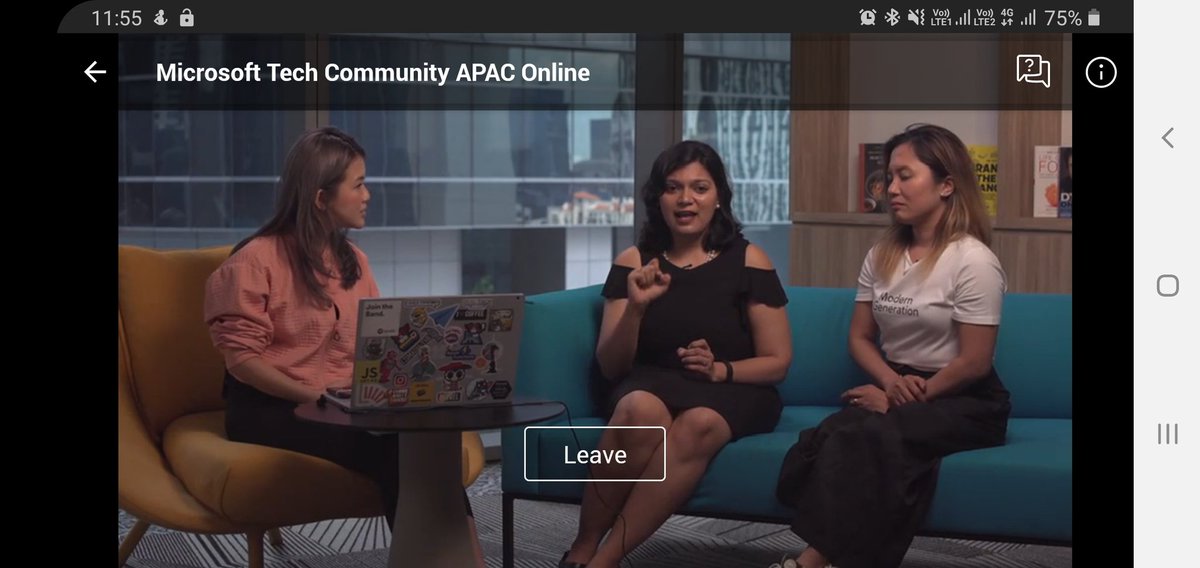 ongchinhwee's tweet photo. "You don't need to wait for others to empower you, you are already empowered. Believe in yourself!"
I'm heading out elsewhere, so I'm watching the livestream on Teams app on the go. ๐
#MSTechCommunityAPACOnline https://t.co/2ptxlOd7UI