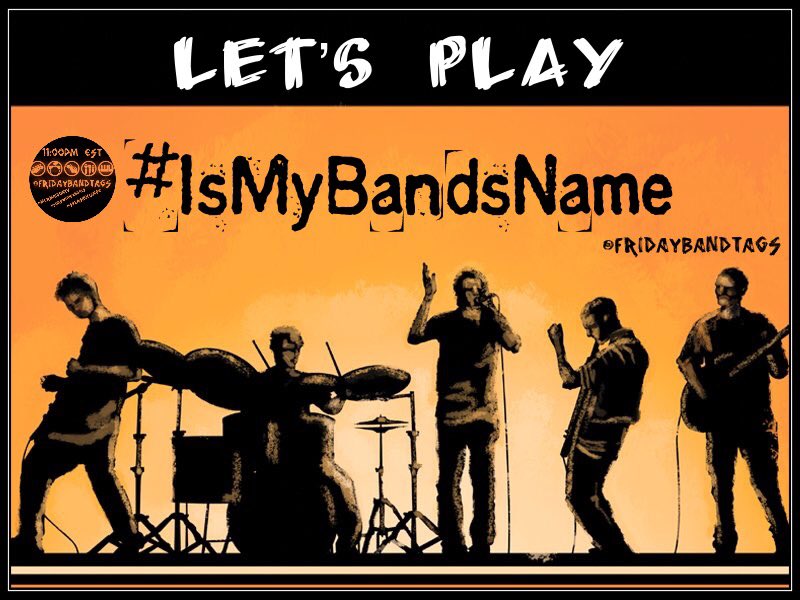 FridayBandTags's tweet photo. We are back and ready to rock! 

We've been talking about band names lately and would love to hear what you would name yours.

Join us now to play #IsMyBandsName https://t.co/Ud6qc9KEXd
