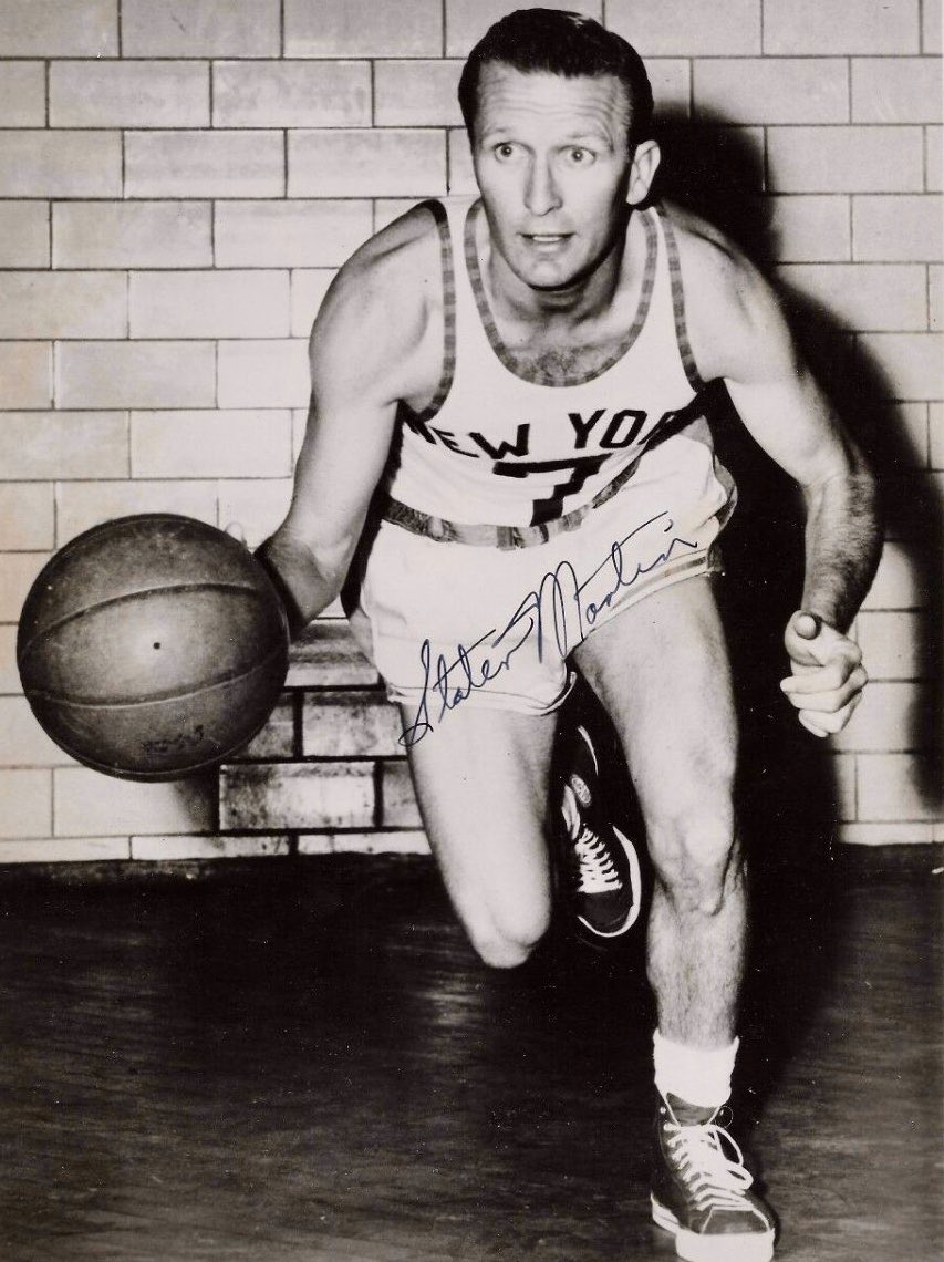 Hall of Famer Slater Martin was with the New York Knicks for a month and a half in 1956. He played 13 games.