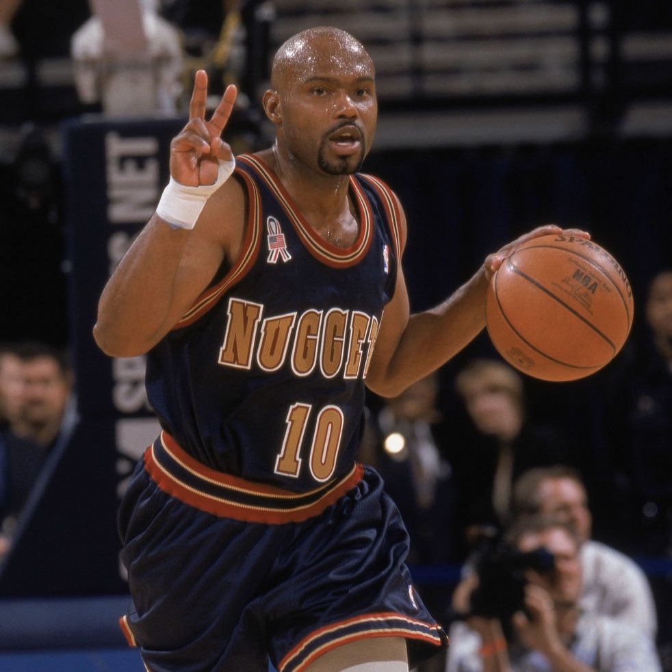 Tim Hardaway, Denver Nuggets.14 games in 2002.