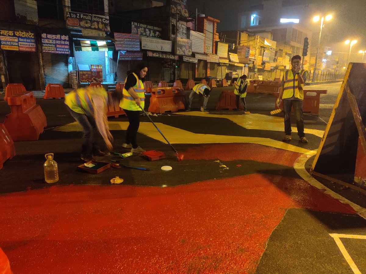 inishantb's tweet photo. #tactical #Urbanism 🙂 

Towards Safer Streets 🛣️🚦

Trial No. 6️⃣ @rohtak_city under BOTNAR Safer Commute to School Project #bcrsc @FondationBotnar @atsani @WRIIndia

@RohtakPolice @DC_Rohtak 

#VisionToAction #ClaimingOurSpaces #SafetyFirst #VisionZero #CommitToAct #RoadSafety https://t.co/lTbrkdWE5w