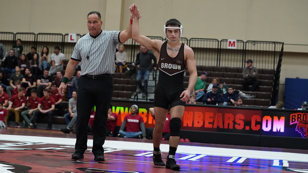 BrownU_Wrestle's tweet photo. Recap: Freshman 149-pounder Ricky Cabanillas secured place-winner status with a pair of wins to lead the Bears on day one at the EIWA Championships!
π°: https://t.co/igld10ano7
#GoBruno #Rhode2MIN #EIWA2020
π»π€ΌββοΈπΏπͺ https://t.co/QsjPBUUD8v