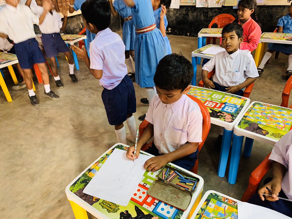 Ganjam_Admin's tweet photo. No Bag Day ..students are busy with singing..paintings...writing @CMO_Odisha @SMEOdisha https://t.co/g1L6ipLWRO