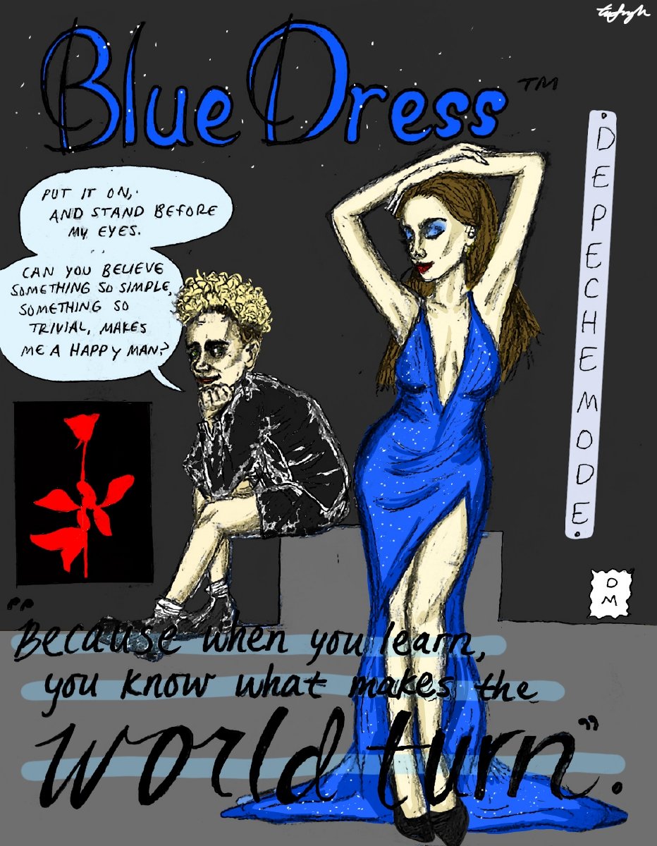 blue dress . . #depechemode #80s #90s #digitalart #comicart #popart #fanart #martingore blue dress . . #depechemode #80s #90s #digitalart #comicart #popart #fanart #martingore