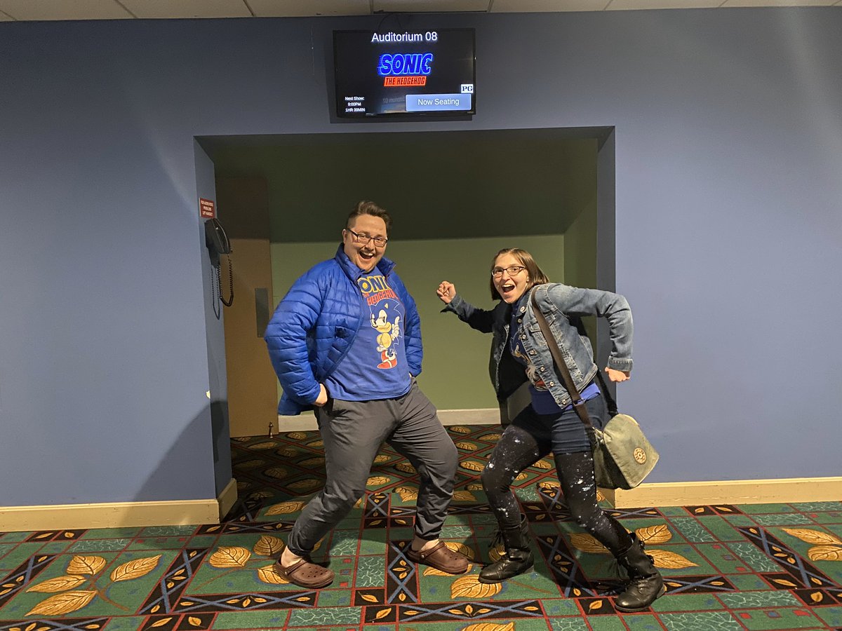 PotsieSpoons's tweet photo. Bro’s home from college which means we finally got to watch SONIC. 10/10, laughed a lot and turned into the blue blur afterwards, would definitely laugh again. #SonictheHedgehog #SonicTheMovie https://t.co/eZzLf33PEH