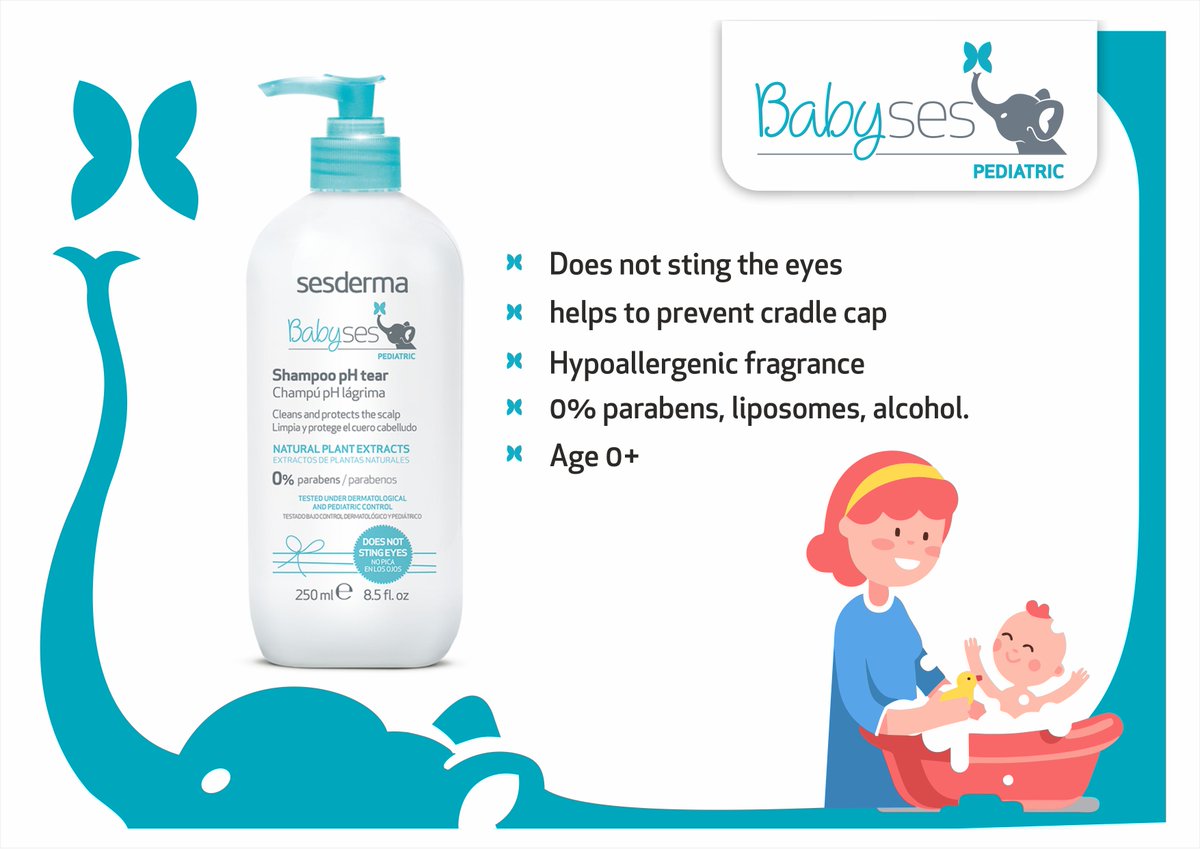 BabysesIndia's tweet photo. Sesderma's #Babyses shampoo pH tear is a soap-free bathing shampoo designed for the delicate care of baby's skin.
#BabyShampoo #Babycare #Babyskincare #Parenthood #Naturalbabyskincare #Childcare #Parenting #Naturalbabyproducts #Naturalbabycare #Babybathing #Babyshower https://t.co/cb7A4G6FYn