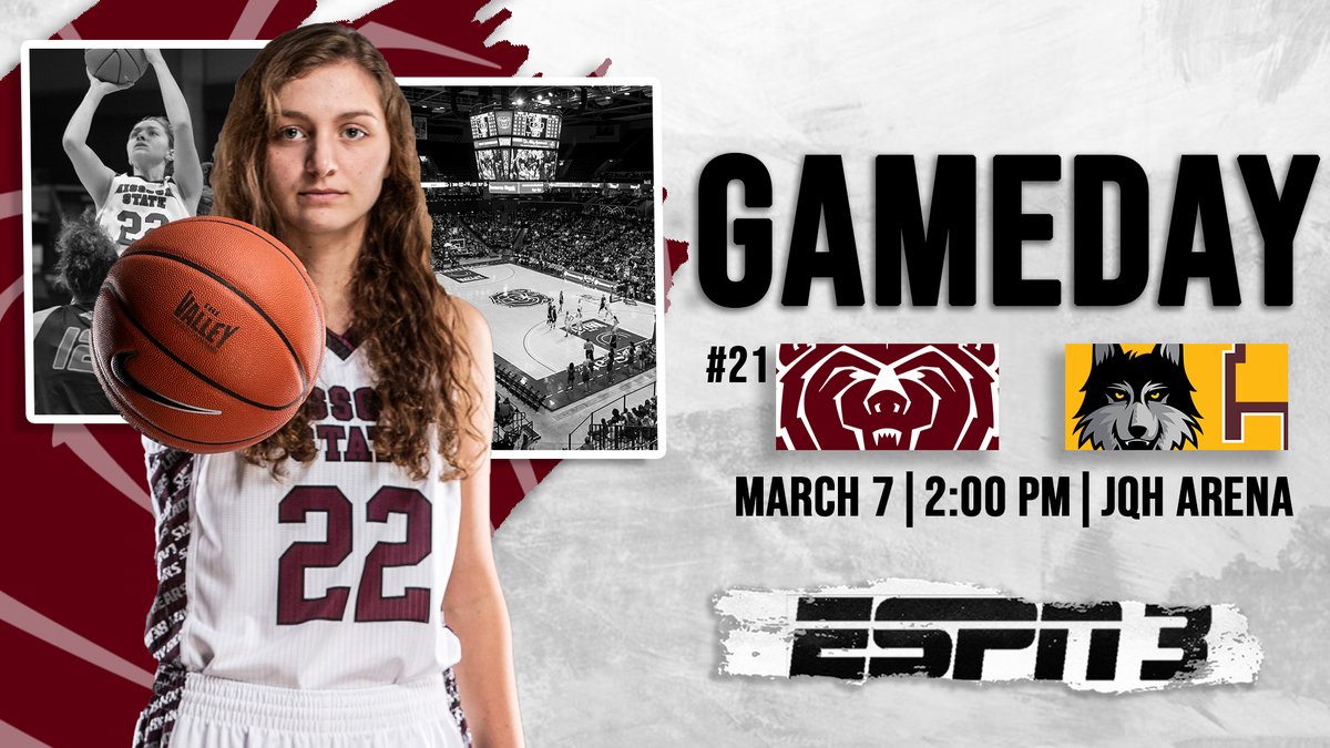 MoStateWBB's tweet photo. GAME DAY!

🎓 Senior Day
🆚 Loyola
📍 JQH Arena
⏰ 2 p.m.
📊 https://t.co/V5UcsbwiBu
💻 https://t.co/ST40Ndjj3I (ESPN3)
📻 https://t.co/hkiHP9qdke
🎟 Half-Price Tickets https://t.co/yYwcKevvLS