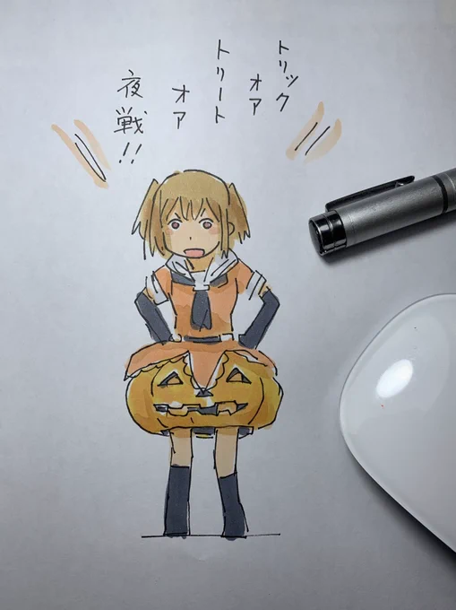 #川内流し 夜戦ちゃんちょいちょい描いてた 