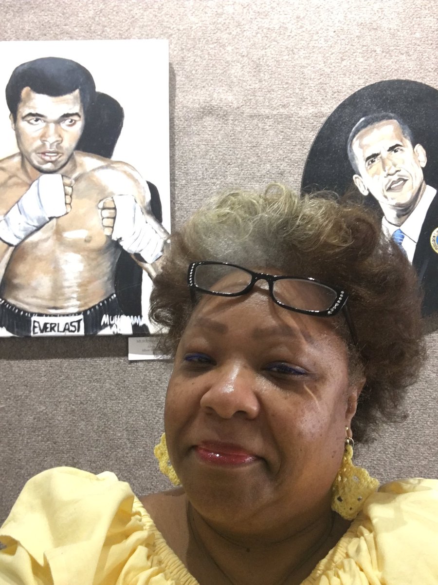 LindaOldBird's tweet photo. The Old Bird spent the day in Hartwell #Georgia looking at a #BlackHistory exhibit showcasing this amazing artist and honoring my Granddad https://t.co/dk1K5xHZth
