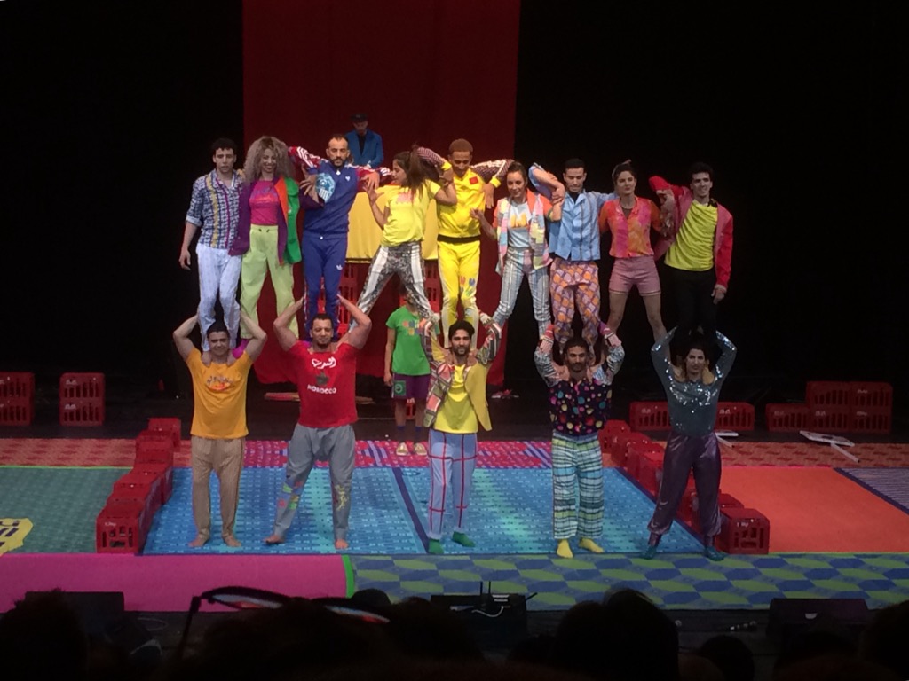 e_bouchez's tweet photo. Le groupe acrobatique de Tanger embarqué par Maroussia Diaz Verbèque : belle surprise ! #festivalspring #Normandie https://t.co/rTHrj5pmpi