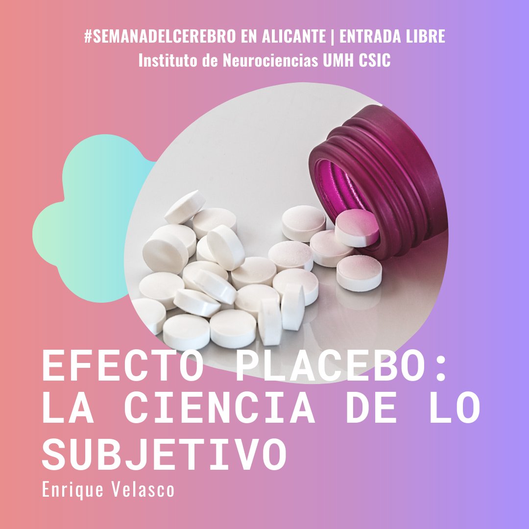 ¿Cómo puede ser que un caramelo llegue a hacer el mismo efecto que un tratamiento farmacológico real?

Enrique Velasco lo sabe todo sobre el efecto #placebo y te lo contará en la #semanadelcerebro. Prometemos decirte la verdad 🤞

🔗bit.ly/BAWalicante2020