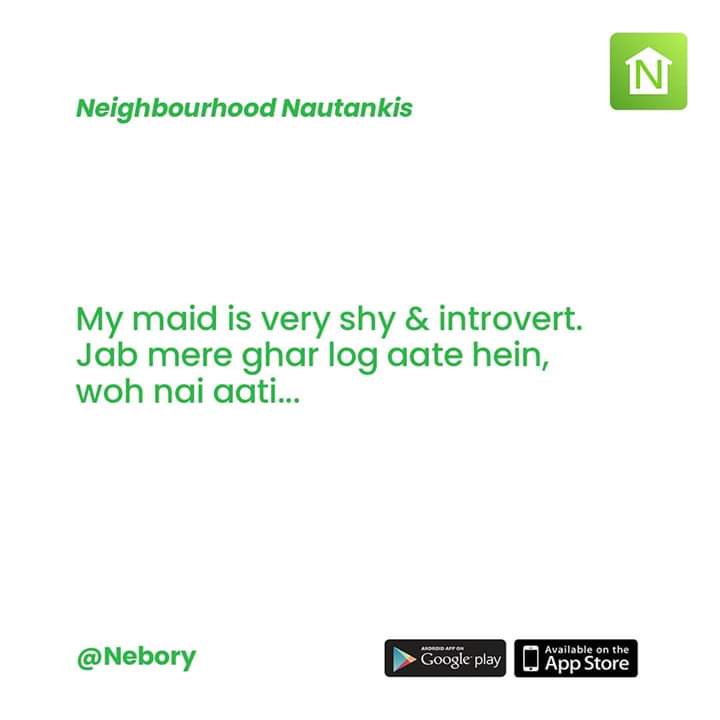 NeboryApp's tweet photo. Share your everyday neighbourhood quirks with us. #NeighbourhoodNautankis πβ β β
#nebory #pune #india #socloseyetsofar #realneighbors #realchange #postevents #justask #opinionpolls #neighborhood #neighbors #goodtimes #nostalgia #family #explore #travelgram #NeboryApp https://t.co/YCdKPxhSuL