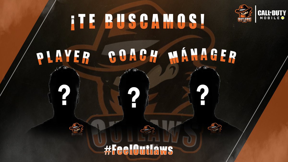 ¡Buenos días!
#CoDm

¿Quieres formar parte de nuestro club? ¿Poner a prueba tu nivel y aspirar a las mejores ligas de España?
¡Desde el lunes 9 de marzo hasta el domingo 15 de marzo realizaremos las últimas pruebas para cerrar rosters!
¡Servidor en la biografía!

#FeelOutlaws