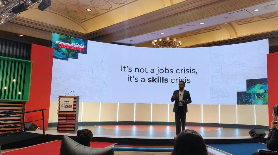 Raghav Gupta, MD of <a href="/coursera/">Coursera</a> speaks about the importance of training people with relevant skills in their respective fields. 
.
.
#ETGBS #leadership #strategy #global #influential #globalbusiness #lead #industryleaders #economicgrowth #economy #business #entrepreneurship