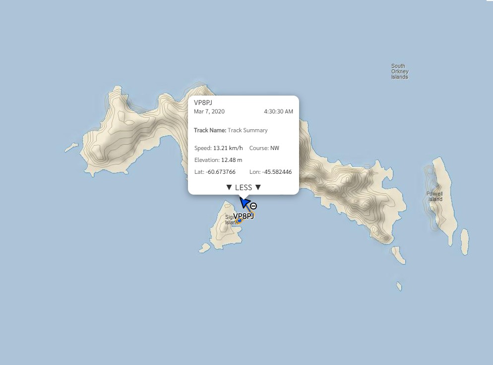 ... leaving Signy Island