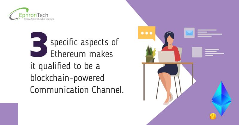 ephrontech's tweet photo. Three specific aspects of Ethereum makes it qualified to be a blockchain-powered Communication Channel. https://t.co/HCVtJMn94i
.
.
#Ethereum #Ethereumbasedapplication #blockchain #communicationchannel #blockchaintechnology #blockchainsolution https://t.co/HaCZtTCnRo