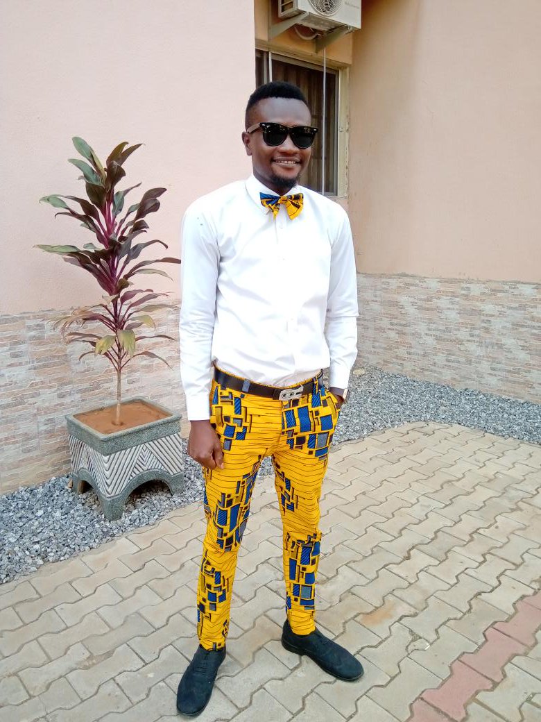Sqeelz's tweet photo. How to rock your Ankara trouser in a different style. https://t.co/AKRHecisVX