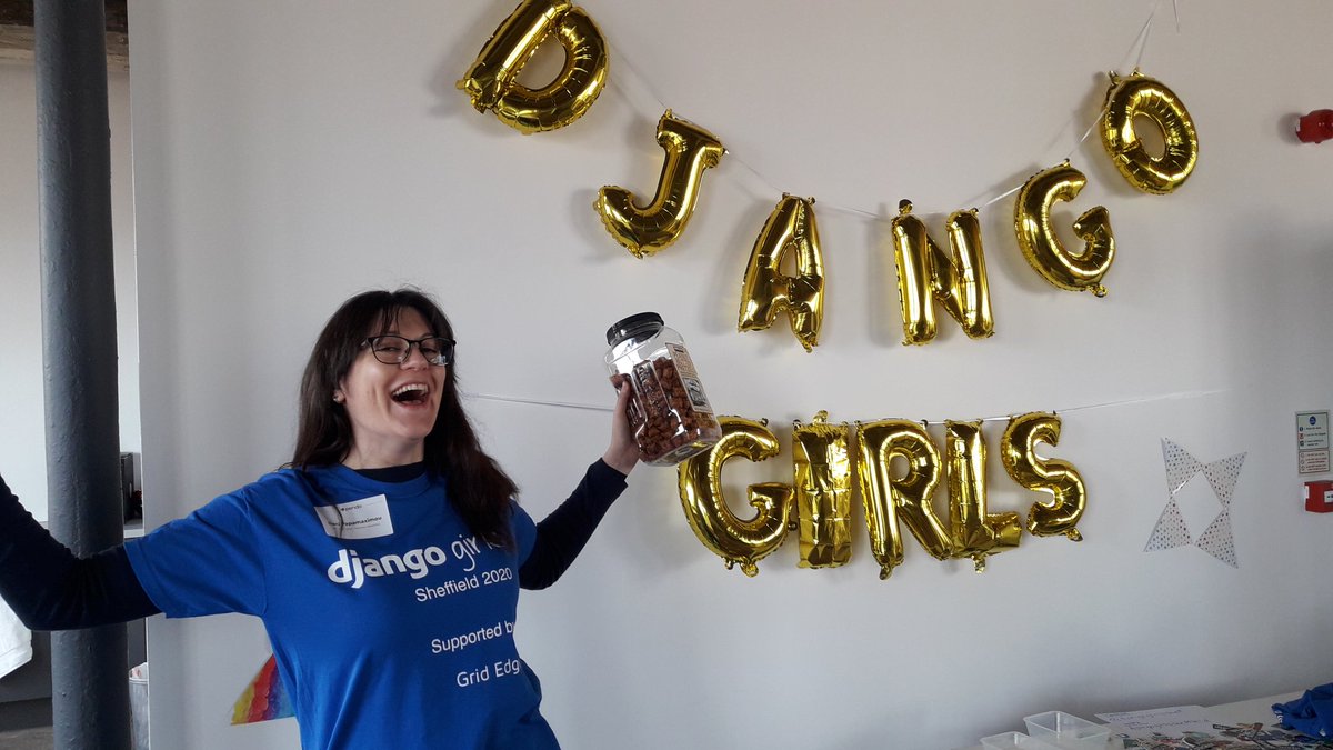 In <a href="/djangogirlsshef/">Django Sheffield</a>, found happiness in a jar of peanutbutter pretzels. (<a href="/GridEdgeLtd/">Grid Edge</a>) it is going to be a great day!