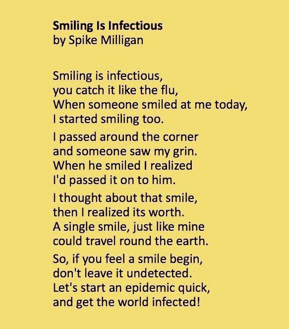 Given the panic abroad about #covid19 #coronavirus remember smiling is infectious too 😁