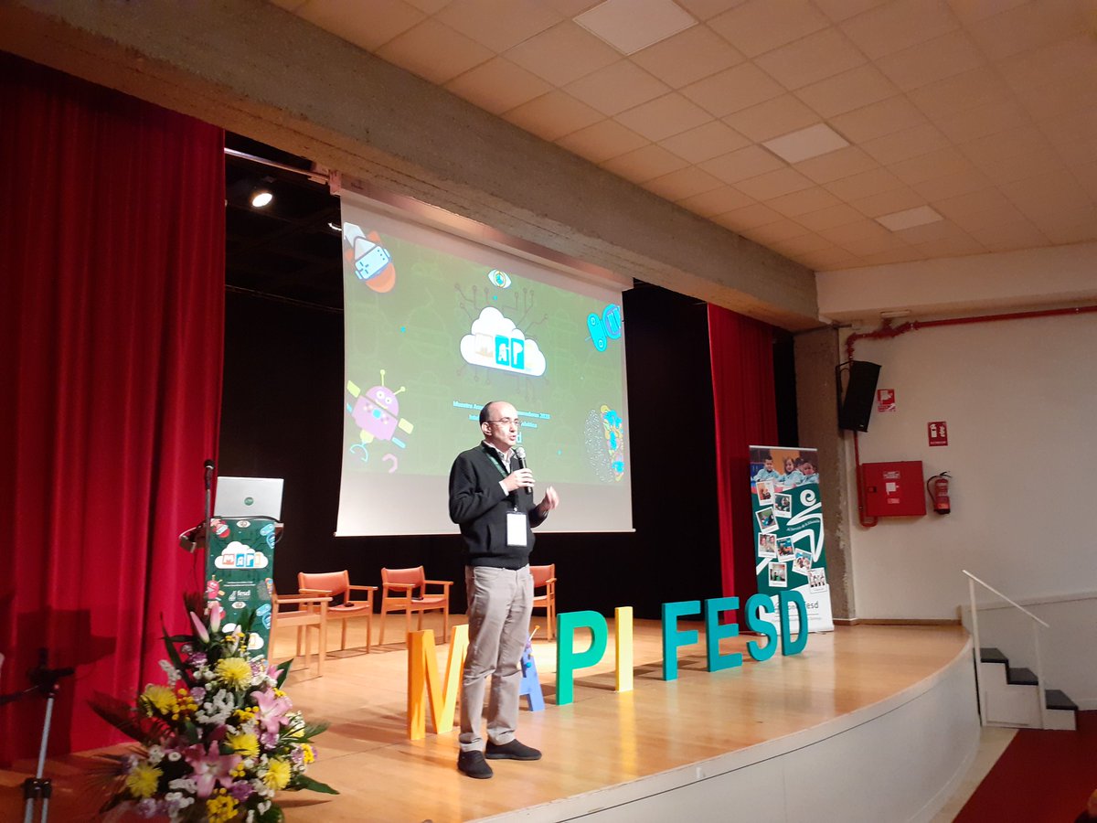 fesdomingo's tweet photo. Palabras de Javier Carballo, Presidente del Patronato Fesd en el III MAPIFESD en Inteligencia Artificial y Robótica #mapifesd #somosfesd https://t.co/LCjrnrhKB0