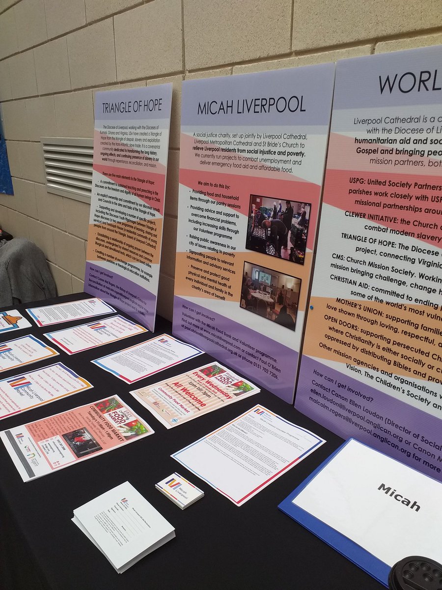 MicahLiverpool's tweet photo. All set and ready to go at the #lifecall event, through @LivDiocese . Looking forward to what today will bring ! https://t.co/PZjqRF3g77