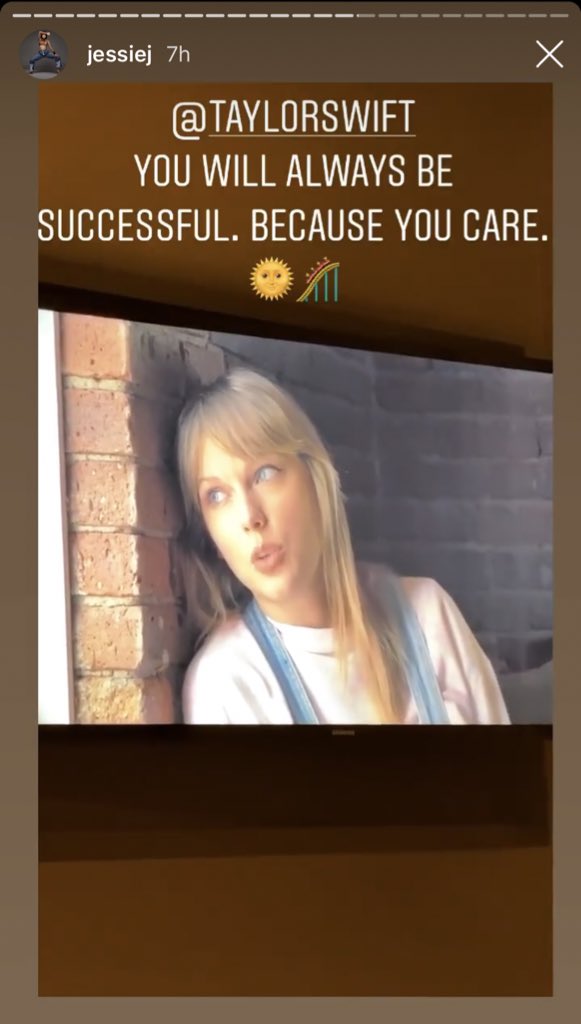 TSwiftNZ's tweet photo. 📷 IG | @JessieJ watching #MissAmericana 

“appreciate your transparency. Got to know you in a way I didn’t before. Always appreciate anyone being themselves and not afraid. Thank you for inspiring me. And speaking your truth ❤️ you will always be successful. Because you care.” https://t.co/460gO7Mq0G