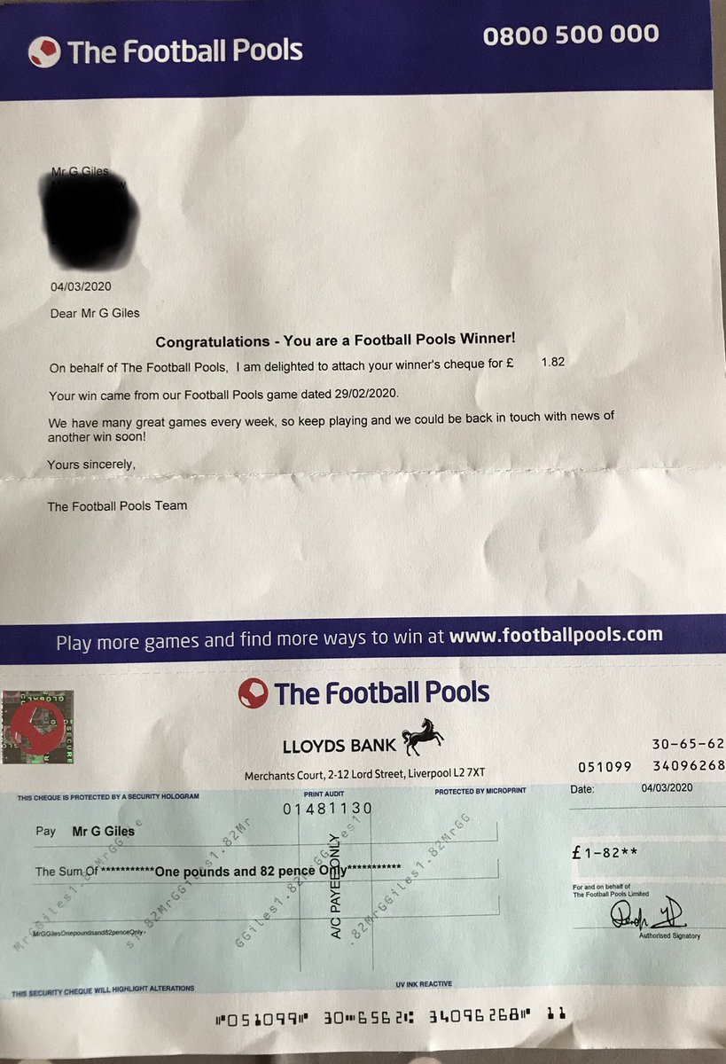 George_Giles1's tweet photo. I’ve won the Pools after over 25 years of playing !!!
Don’t worry this won’t change me I’ll still be the same person 😄
@yeeleset I’ll be in work on Monday
Thanks @footballpools #ChangedMyLife #PoolsWinner https://t.co/o7ut24tuwD