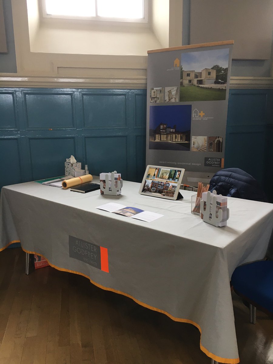 All set up and ready to talk to homeowners looking to get some design advice <a href="/RIBASouthEast/">RIBA South/South East</a> <a href="/HenleyDesignDay/">RIBA Henley Design Day</a> #homedesign #architecture