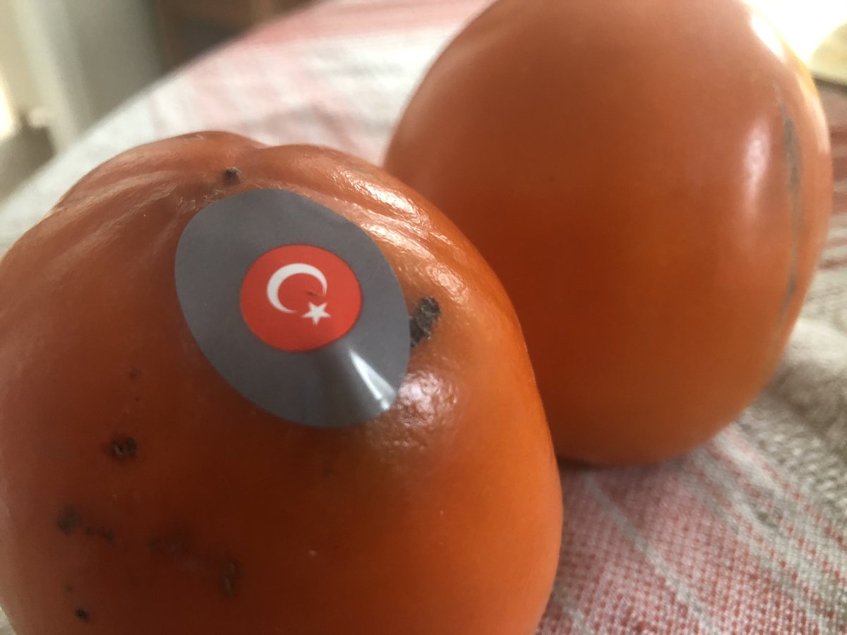 My conversation with a Moscow fruit seller today:
Me: Two persimmon, please.
Seller: Here you are. 
Me: Ah, they’re from Turkey.
Seller: No, from Spain.
Me: Why the Turkish flag?
Seller: We’re not supposed to be selling Spanish stuff. Sanctions.