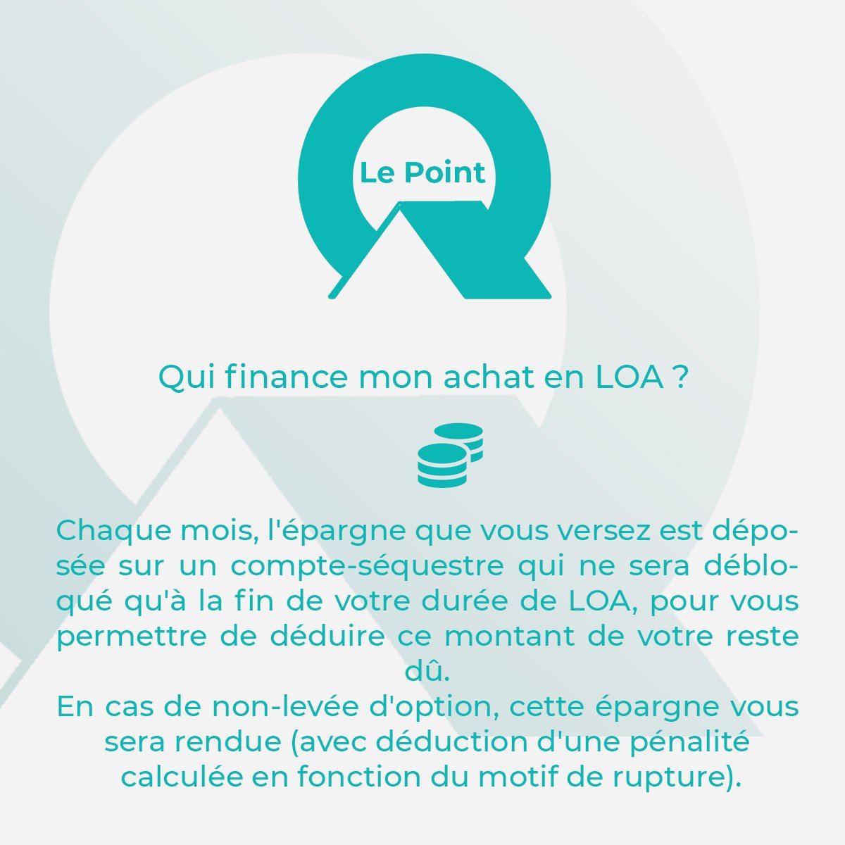 LE POINT Q !📣

Aujourd'hui nous répondons à une question concernant la Location avec Option d'Achat pour vous #acheteurs !
N'hésitez pas à réagir et nous poser vos propres questions 😉

#immobilier #vente #achat #loa #crédit #leasing #location #propriétaire