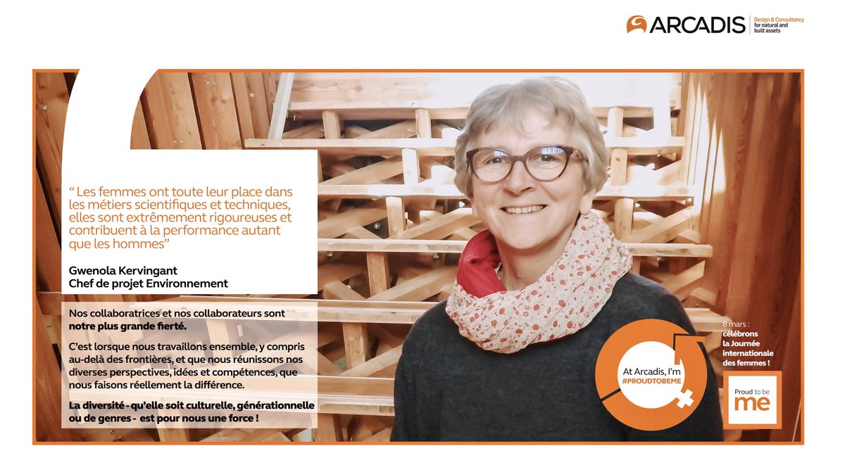 ArcadisFR's tweet photo. Nos collaboratrices & collaborateurs sont notre plus grande fierté. La #diversité qu’elle soit culturelle, générationnelle ou de genres est pour nous une force !
#WomensDay #ingénierie #IngéEgalité #ArcadisWomen #ProudtobeMe #Mars8 #8Mars #Arcadis #EgaliteFH #IWD2020 #Femmes https://t.co/UmkyiRTQ0x