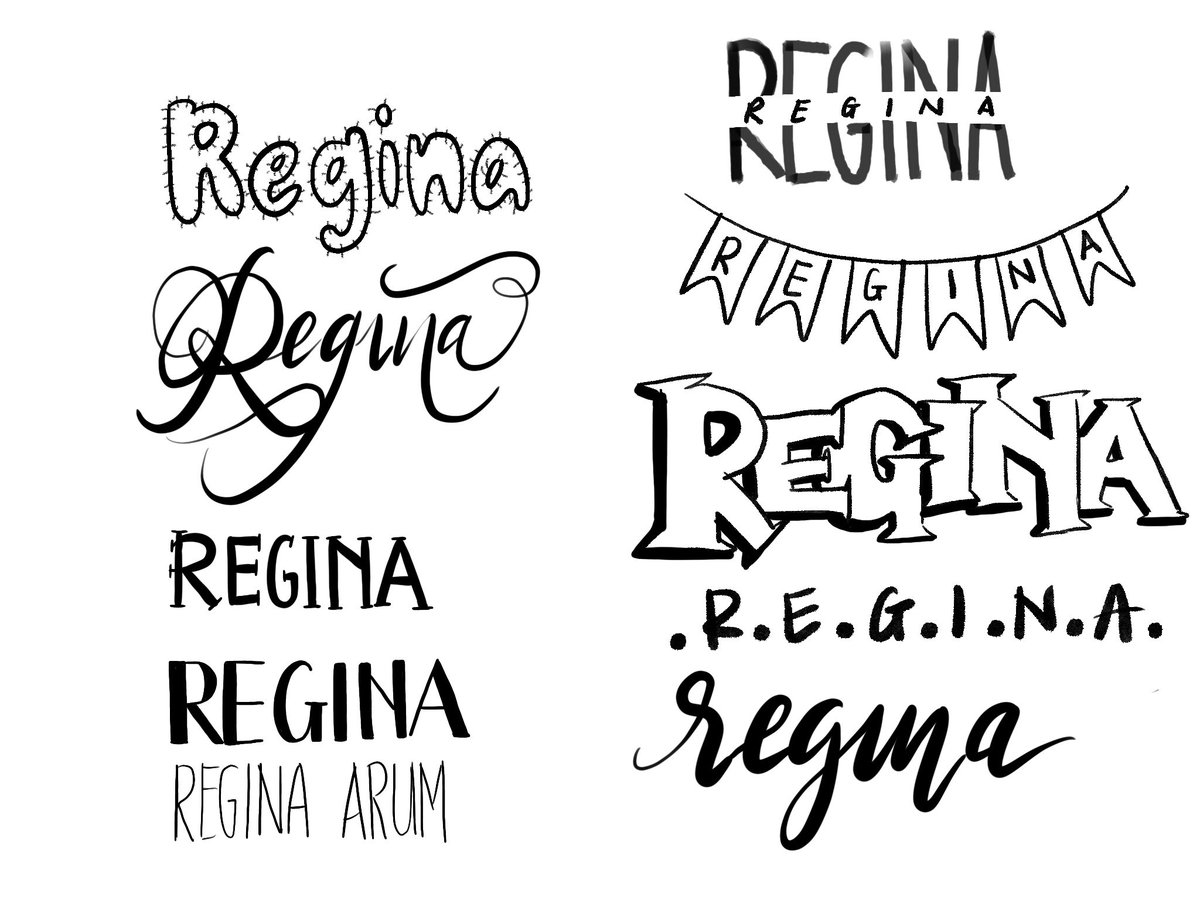 Trying out different font ideas for #bulletjournal or #sketchnotes using <a href="/Procreate/">Procreate</a> and Apple pencil on the iPad.