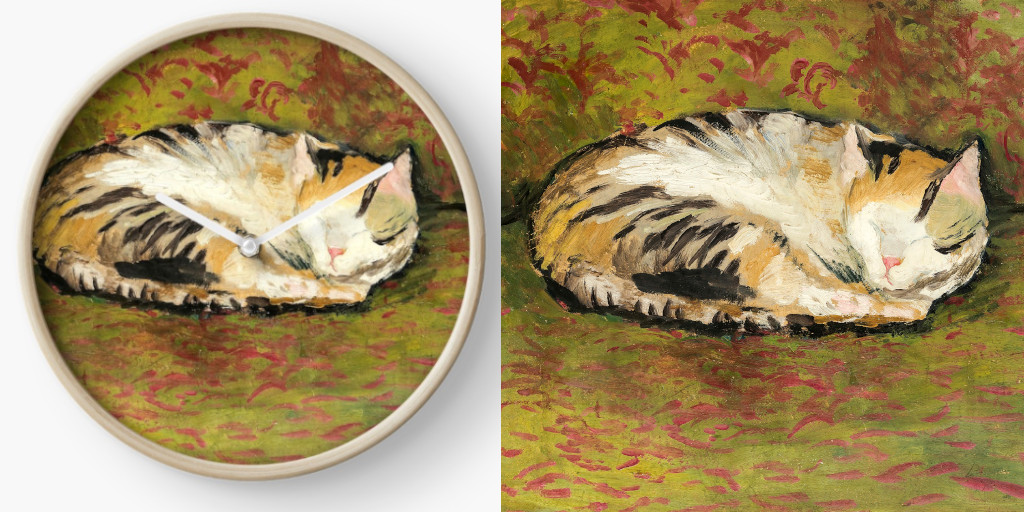 ArtExpressionAE's tweet photo. Sleeping cat clock by August Macke!

#clock #clocks #wallclock #homedecor #home #decor #interior #design #interiordesign #wall #art #buy #shop #SaturdayThoughts #SaturdayMorning #caturday #cat #cats #catsoftwitter #catsontwitter #musthave #kitchen

Link: https://t.co/AV3lH2hoV8 https://t.co/jRcnEnZs44