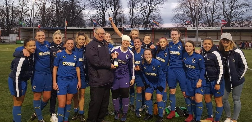 afcw_women's tweet image. It's Ladies day @AFCWimbledon today. Show your appreciation and support for our @AFCWLadiesGirls @afcw_ladies teams #footballfamily #wearewimbledon #Dons  
💛💙⚽️🥅