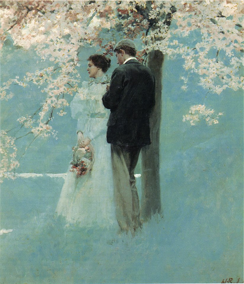 Howard Pyle. 'Springtime: Cherry Blossom'