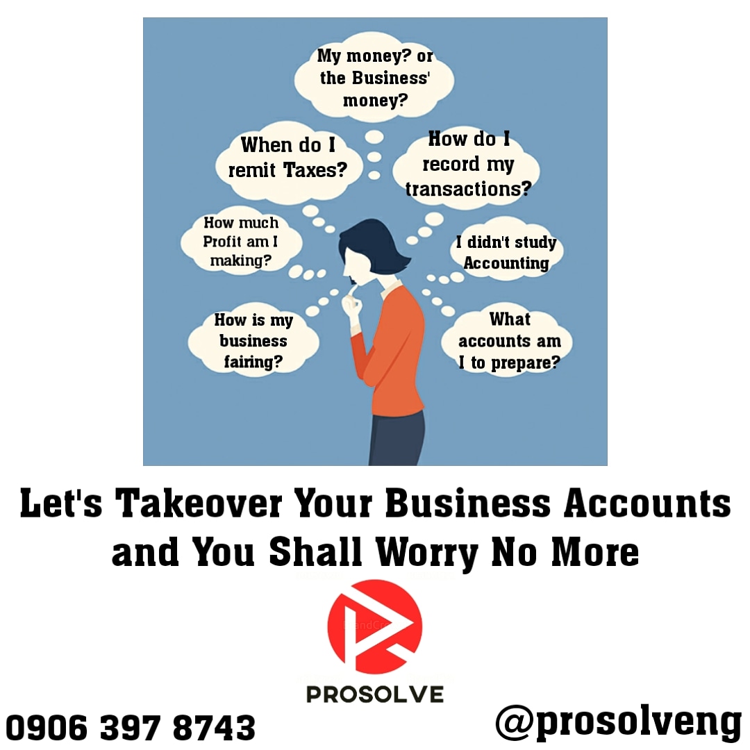 ProsolveNG's tweet photo. Why worry? 🤷🏾‍♂️

Feel free to send us a DM here, give us a call or chat with us via WhatsApp on 0906 397 8743 and let's discuss your business concerns. https://t.co/ugtT4wogD6